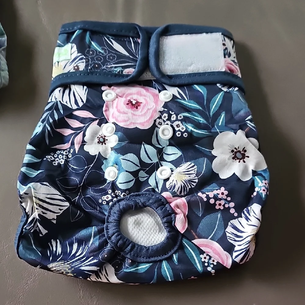 Floral Diapers For Dogs